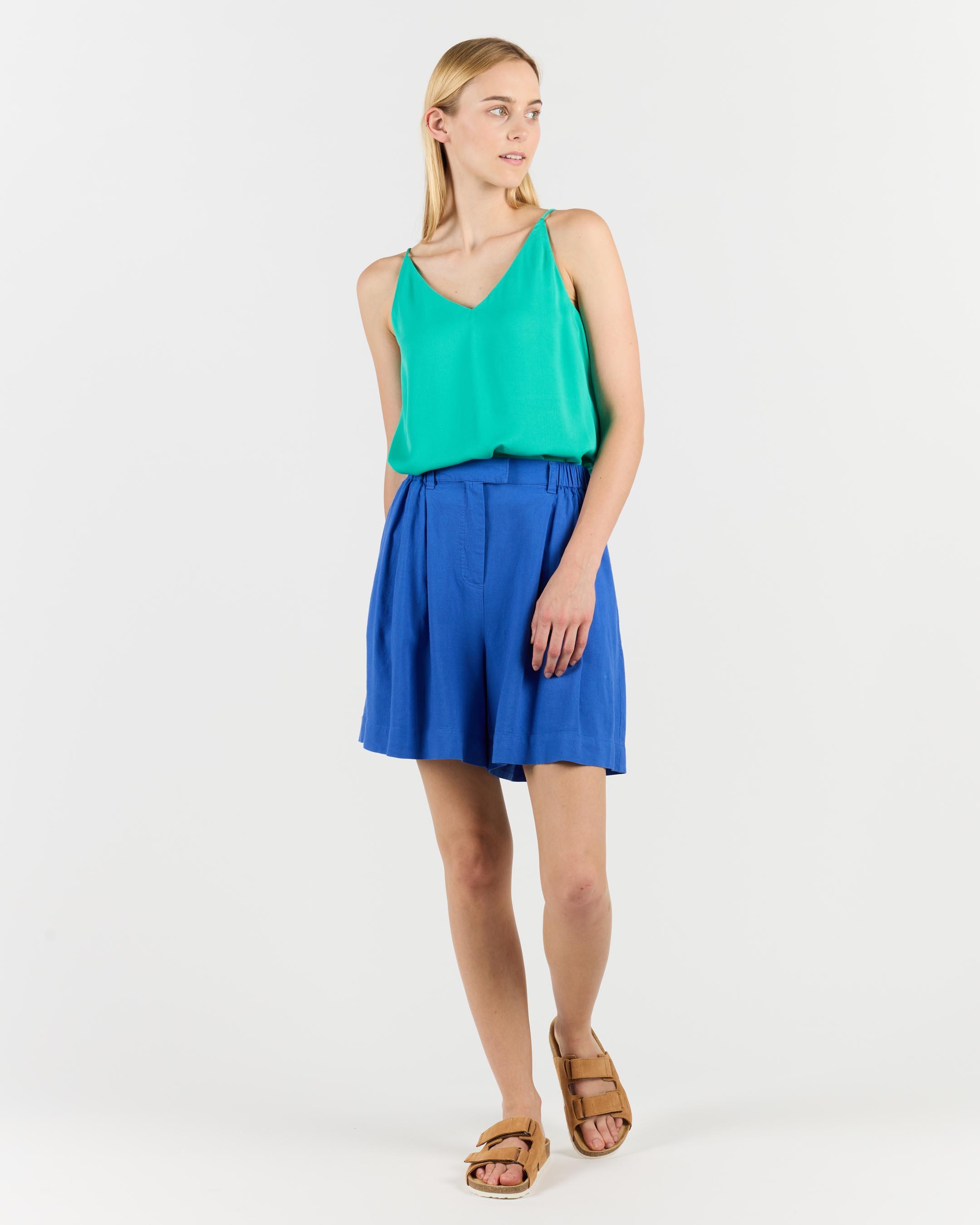 Wemoto Karine Peacock Viscose Top Damen Trägertop grün